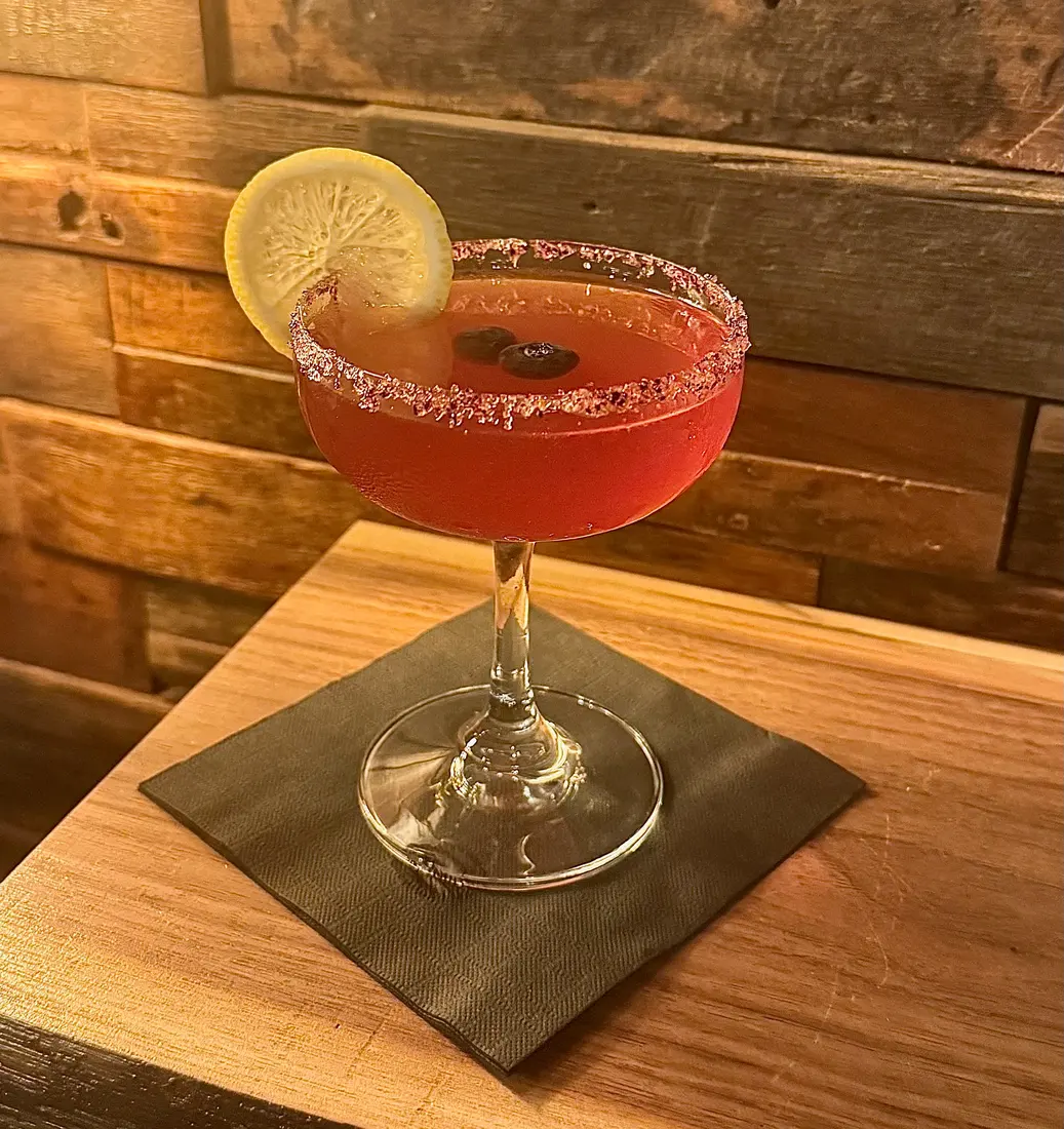 Flapper's Fringe cocktail served at Antwerp Distillery